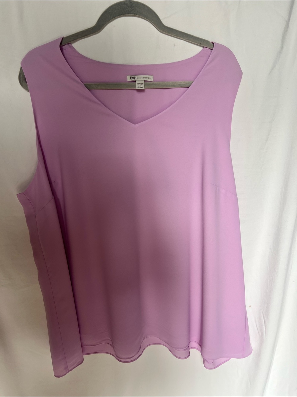 Cato Lavender V-Neck Sleeveless Camisole
